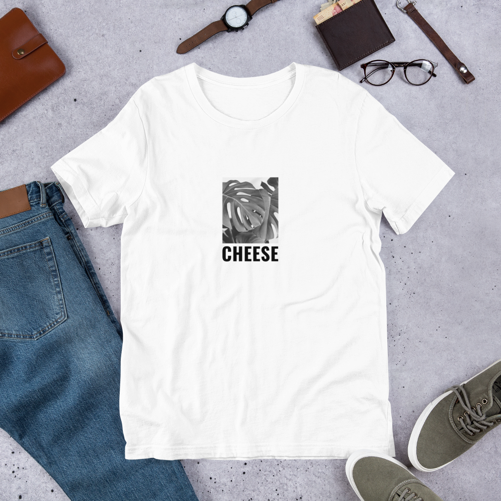 Cheese Plant Print T-Shirt