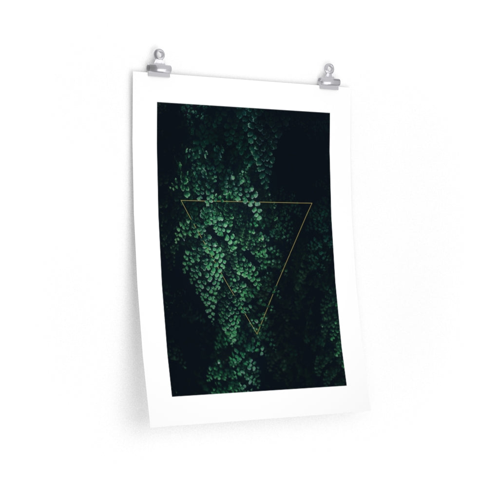 Maiden Hair Fern & Triangle Print