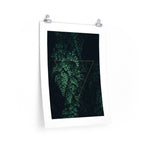 Maiden Hair Fern & Triangle Print