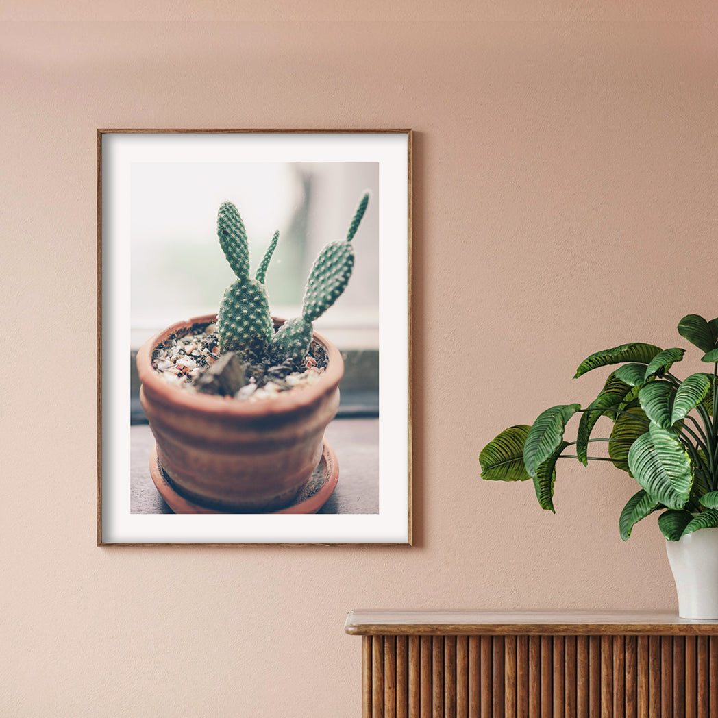 Bunny Ears Cactus Wall Art Print