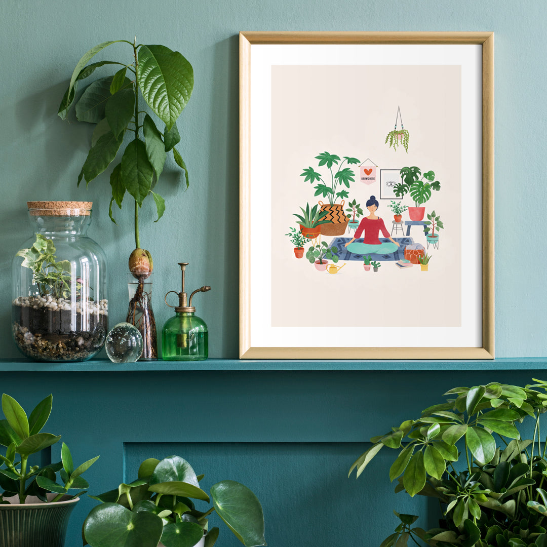 "Love Grows Here" - Urban Jungle Print