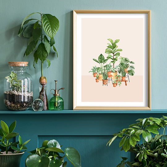 house plant print Plant Gang Wall Art Print – Wild Abode