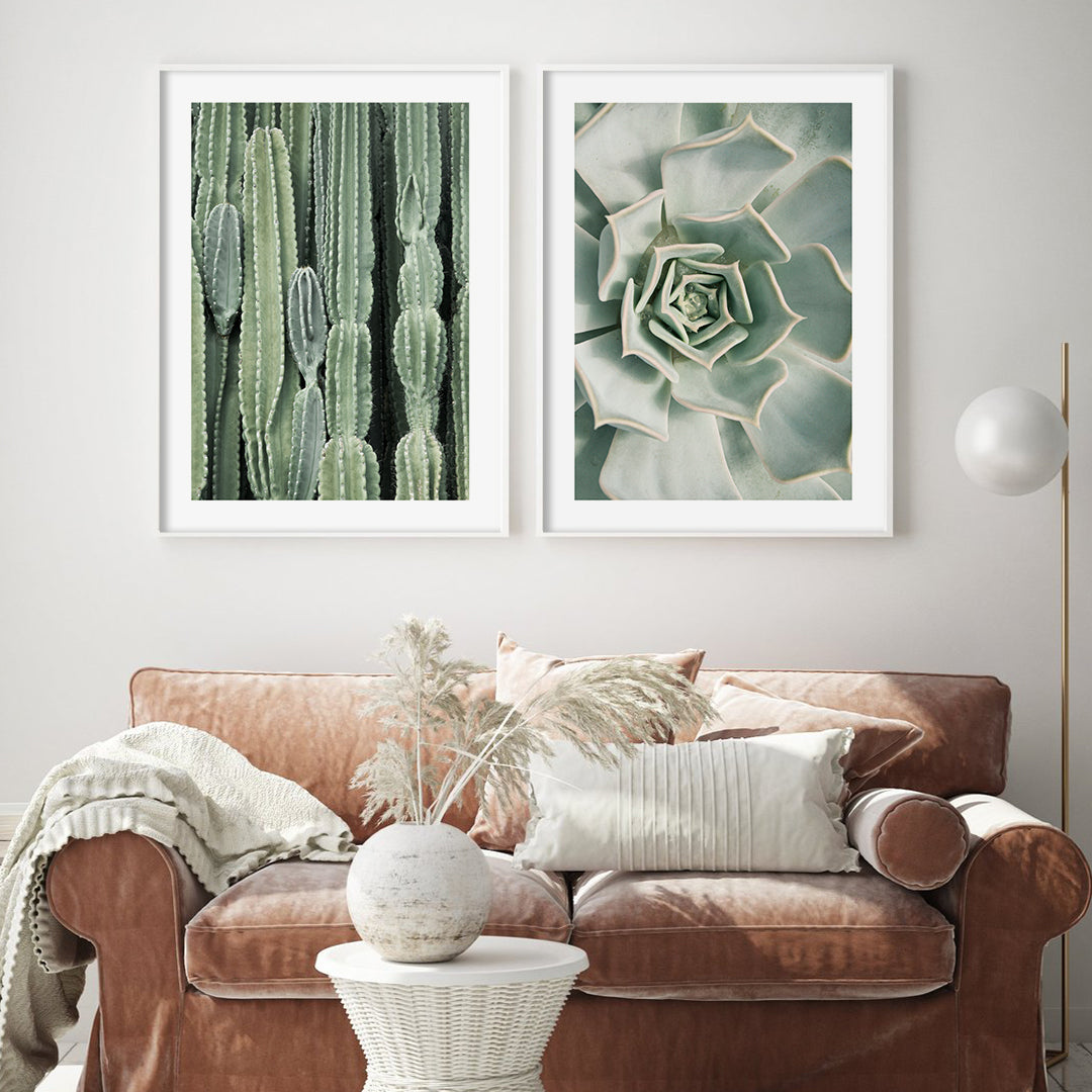 succulent wall prints Succulent Wall Art Print – Wild Abode