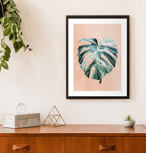 Variegated Monstera Wall Art Print (2 of 3)