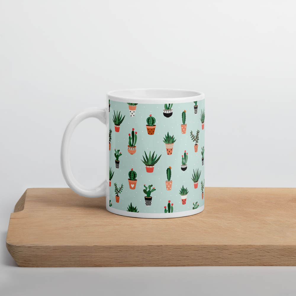 Cactus and Succulent Print Mug