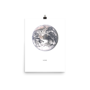 "Home" World Globe Print