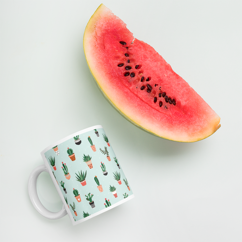 Cactus and Succulent Print Mug