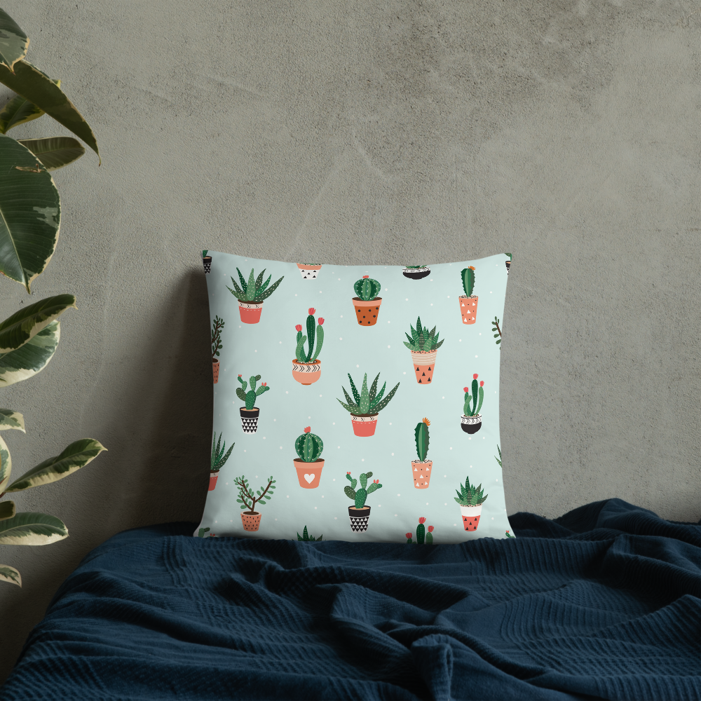 succulent outdoor pillow Succulent Print Pillow – Wild Abode