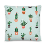 Succulent Print Pillow