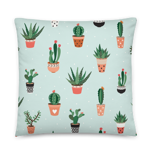 Succulent Print Pillow
